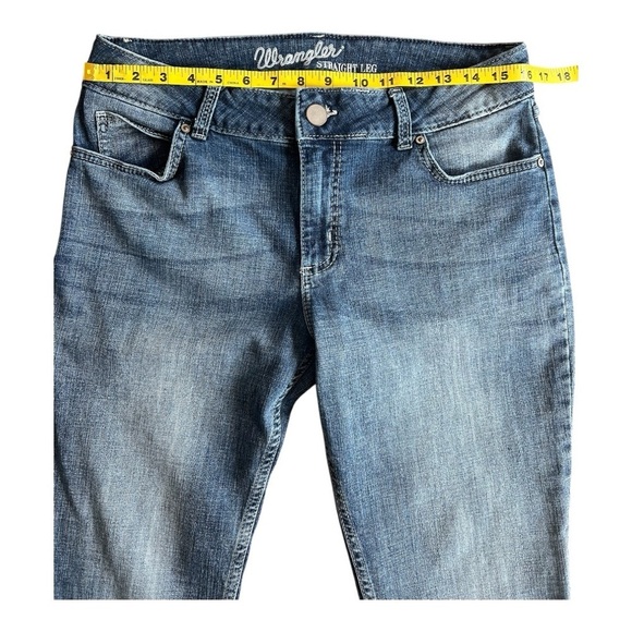 Wrangler Women's Straight Leg Blue Jeans Size 11x32 - Picture 5 of 9